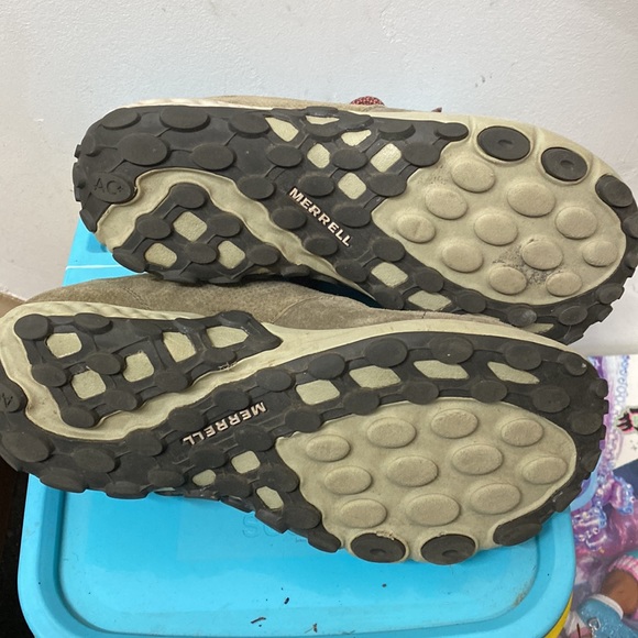 Merrell performance footwear shoes sneakers suede olive (US) 7.5 38 (euro) - Picture 3 of 5